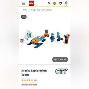 LEGO City Arctic Exploration Team Building Set - retired set. New in box